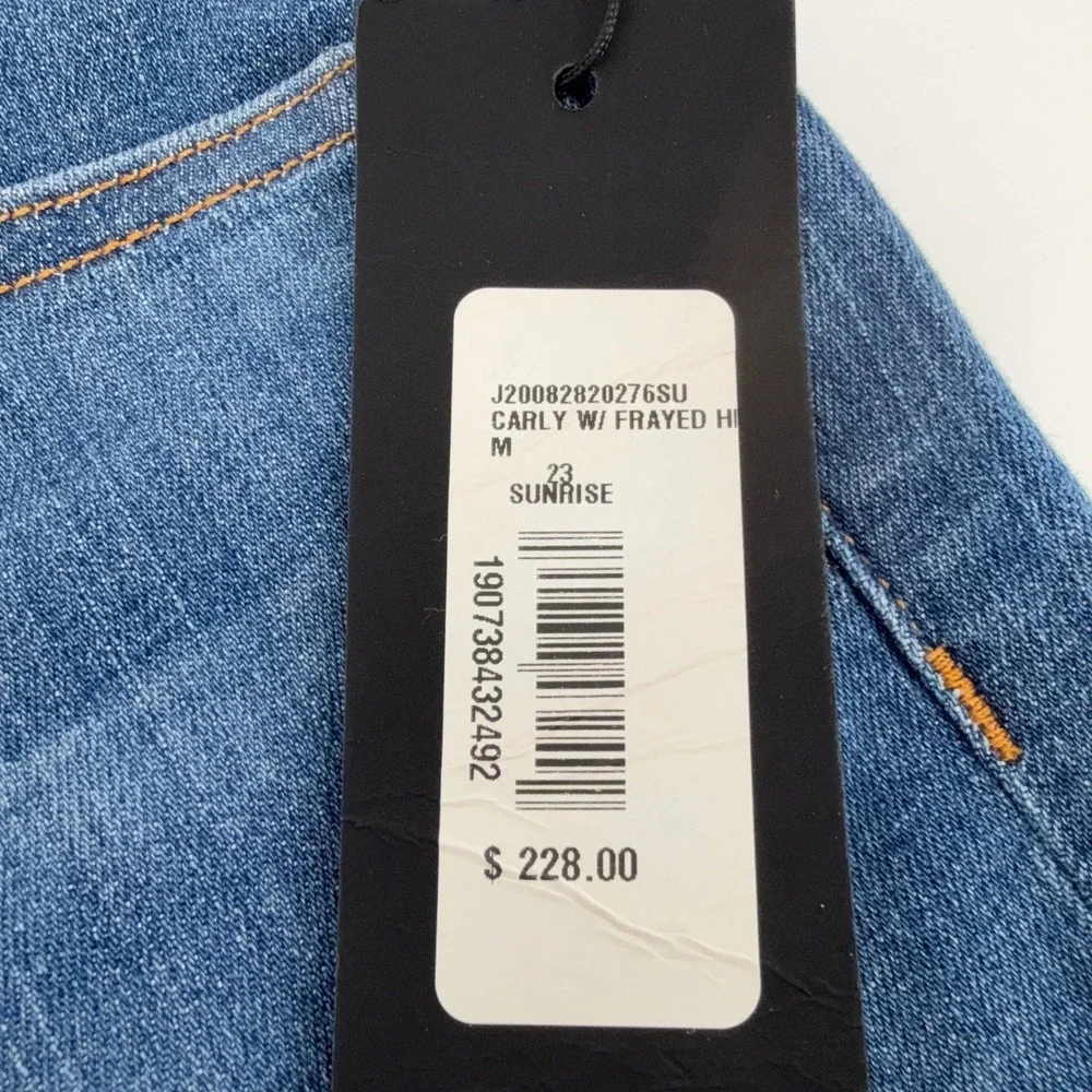 Veronica Beard Carly Skinny Jeans Womens Size 23 Sunrise Blue‎ Frayed Hem NWT